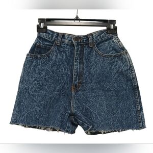 Stefano Worldwide vintage acid wash high-rise denim cutoff shorts size 6